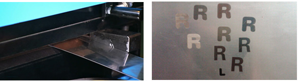 Branding of steel pipe making machine